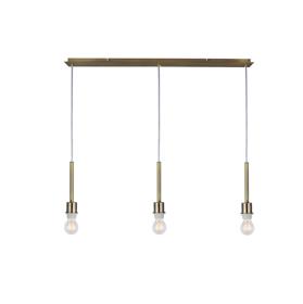 D0343  Baymont 3m Linear Pendant 3 Light Antique Brass